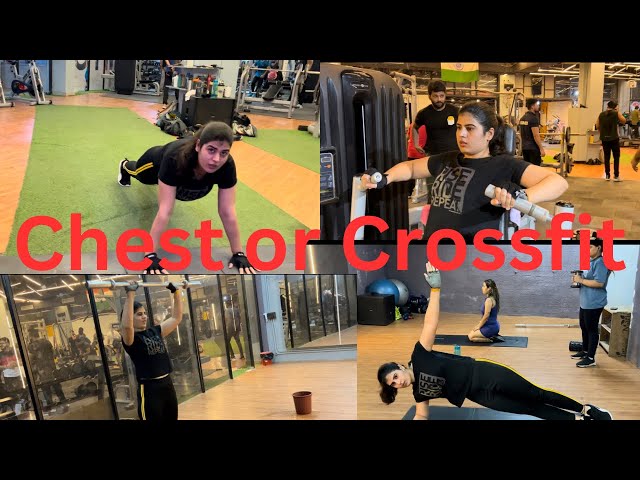 CHEST AND CROSSFIT WORKOUT || WELLNESS GYM MOTIVATION ||BEST EXERCISE FOR FAT LOSS || @Tanya95