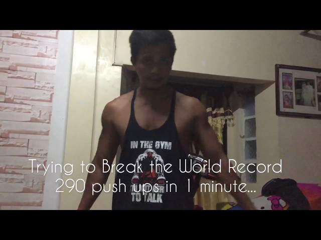 Push ups in 1 Minute Challenge l trying to break the World Record