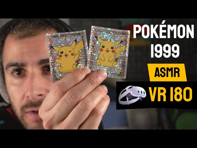 ASMR Enseñando Cromos de Pokémon 1999 VR180 🃏 Nostalgia Inmersiva