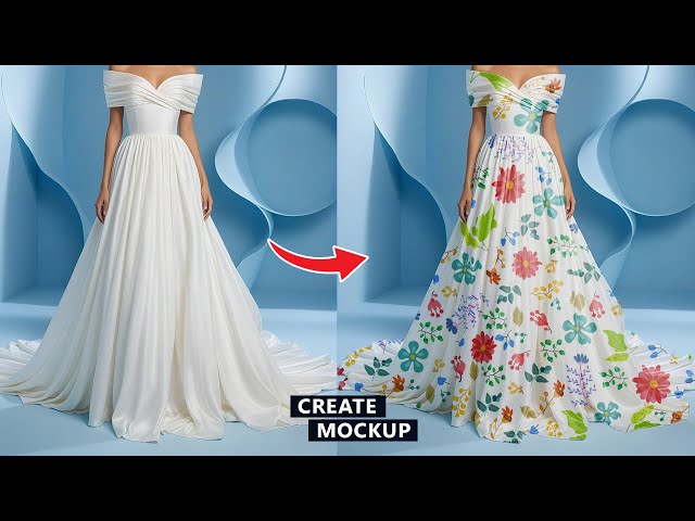 How to Change Dress Design in Photoshop Tutorial for beginners