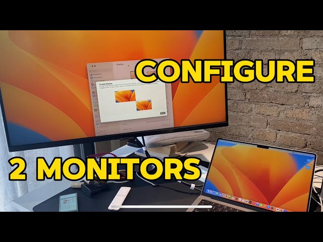 How to configure MacBook Laptop Display with External 2nd Monitor