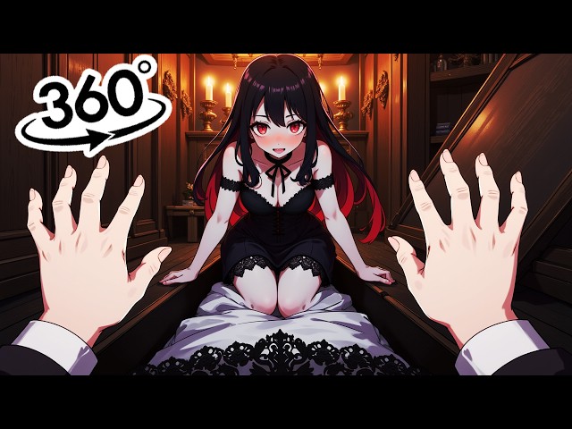 🥵🚨 SU MIRADA te ATRAPA: 😈 VAMPIREZA HERMOSA te ESPERA en la OSCURIDAD 🩸✨anime vr🤯 Vampire Mansion