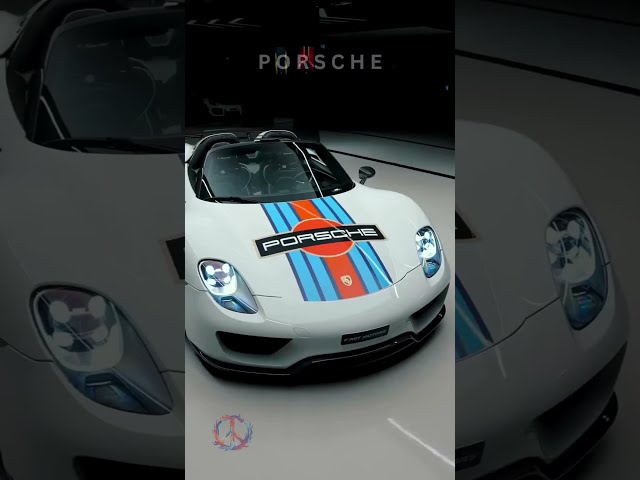 🔥P O R S C H E | 918 Spyder Weissach Martini Edition #shorts #supercars #porsche  #918spyder