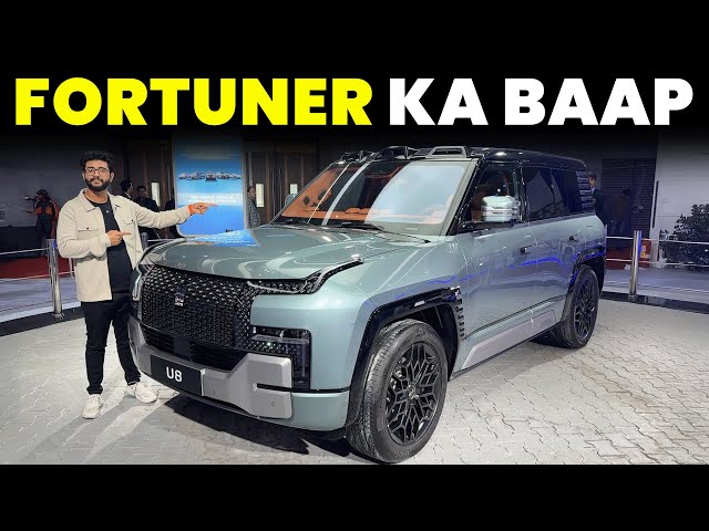 Fortuner, Defender bhul jaoge - New SUV showcased at Bharat Mobility 2025 | BYD U8