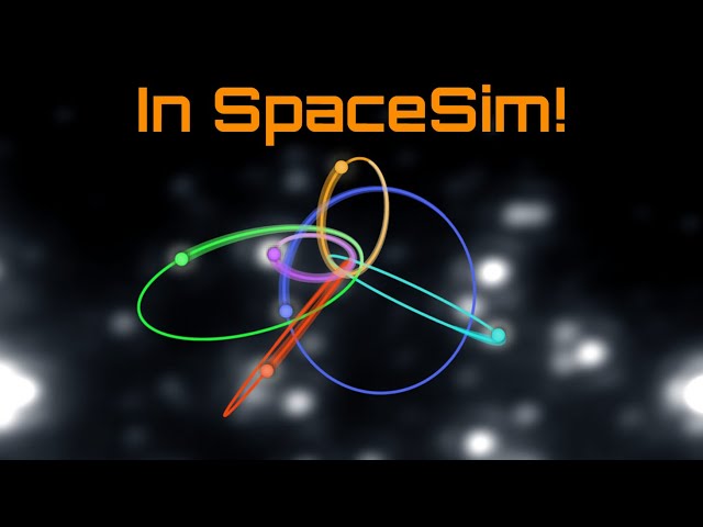 All Sagittarius A* Stars Orbits! - In SpaceSim!