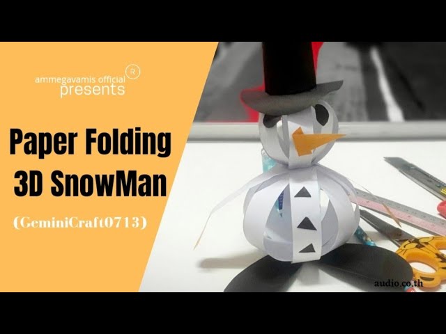 🔴 #bangkokUpdatesOnline||SnowMan Paper Folding Artcraft||Grade2 #bangkokthailand #bangkokartcrafting