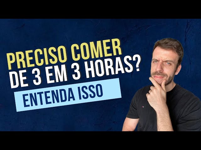 PRECISO COMER DE 3 EM 3 HORAS ? ACELERA E METABOLISMO ? - CAFÉ COM NUTRI