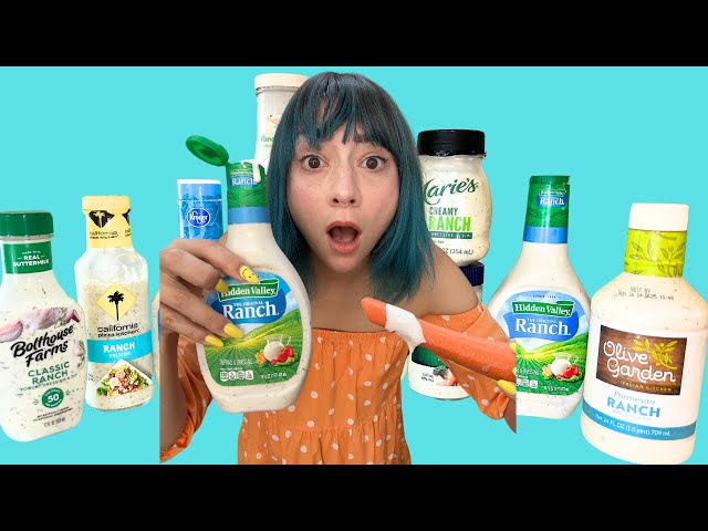 I tried EVERY Bottled Ranch Dressing! WHICH RANCH IS THE BEST? (Ultimate Blind Taste Test)