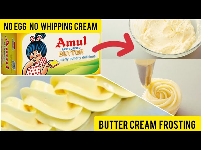 How To Make Perfect Buttercream Frosting | Eggless ,Less Sweet Recipe with perfect measurements