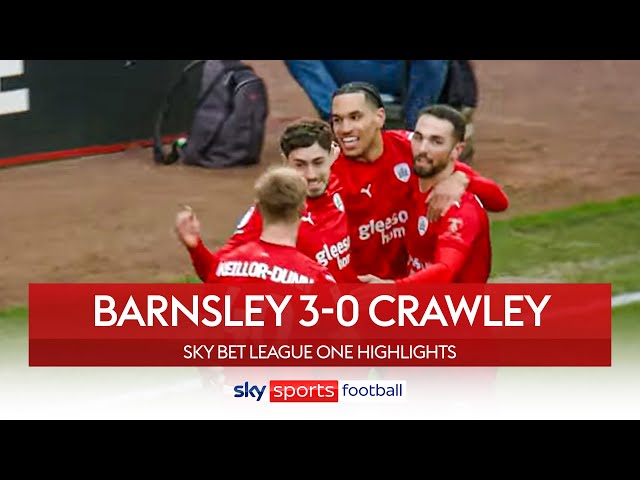 Barnsley move up to fifth in the table | Barnsley 3-0 Crawley | League One Highlights