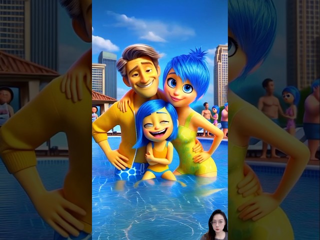 Joy Inside Out Cartoon on vacation with family #familytime #cartoons #disney #insideout2