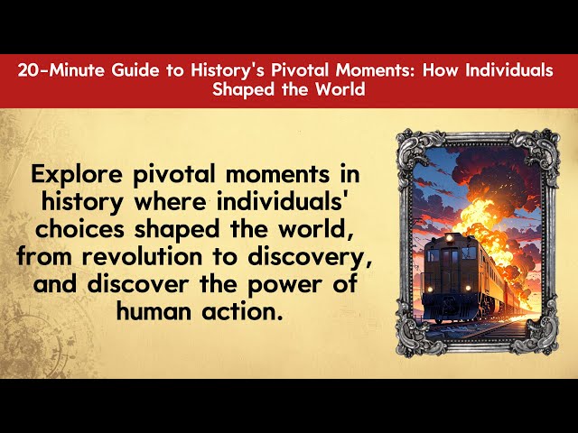 20-Minute Guide to History's Pivotal Moments: How Individuals Shaped the World | Graded Reader