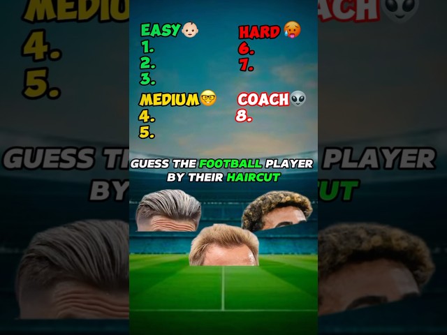 Guess the Player By Haircut #soccer #football #quiz #shorts