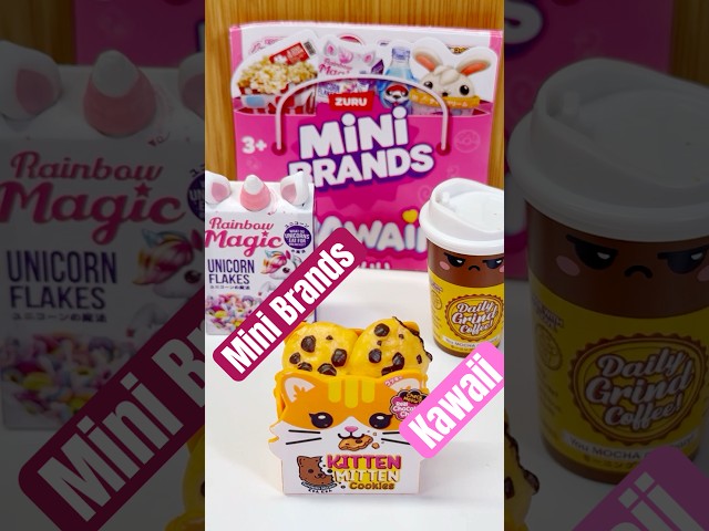 More Mini Brands Kawaii!! 🩷💜🩷💜#shorts #minibrands #kawaii #asmr #minis