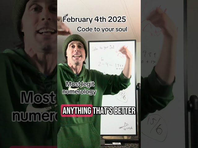 Feb 4th 2025. Code to your soul. #numerology