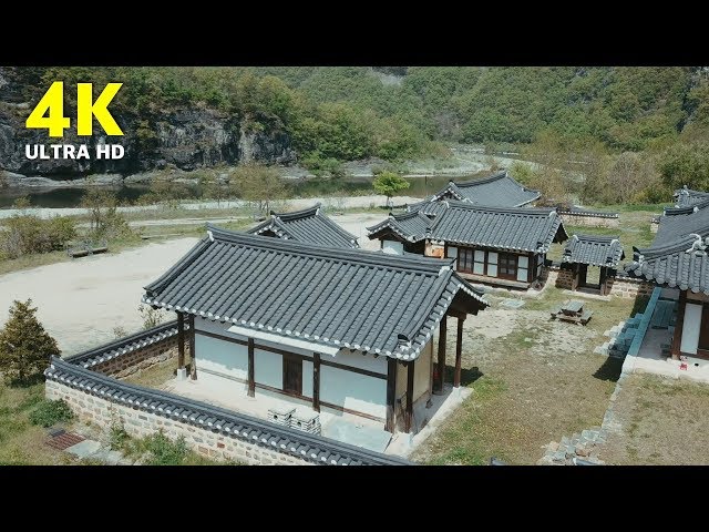 4K Drone Footage | Tranditinal Korean House & Music | beautiful south korea