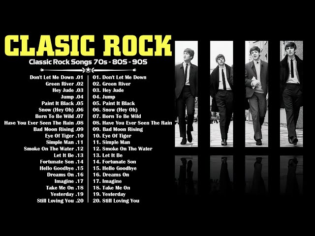 Classic Rock 70s - 80s - 90s Mix | The Best Rock Songs of the 80s 90s