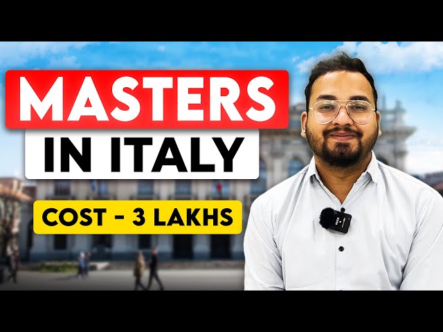 COMPLETE COST OF MASTERS IN ITALY  | in Hindi