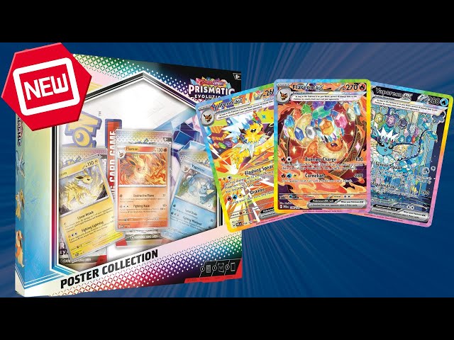 Prismatic Evolutions Poster & Tech Sticker Collection Opening!