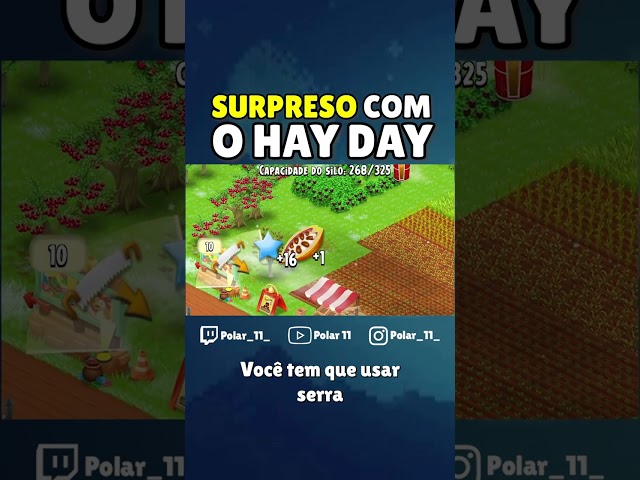 😱FICANDO SURPRESO COM AS MECÂNICAS DO HAY DAY