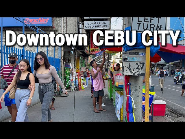 CEBU CITY Walking Tour 2024, Philippines | Exploring Downtown Cebu City!