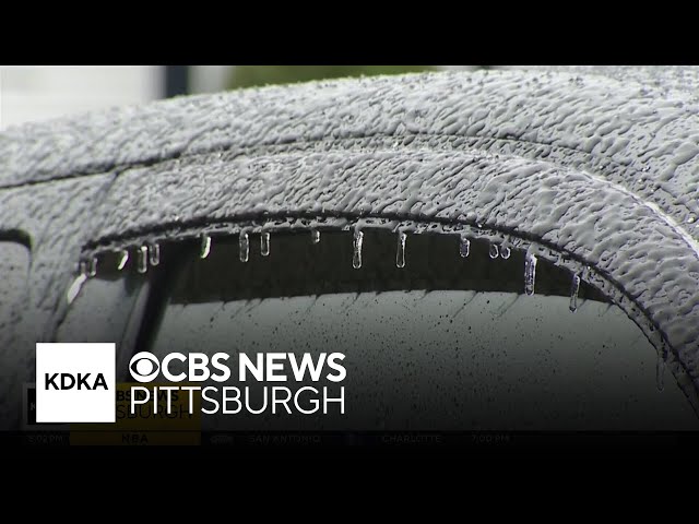 Freezing rain, wintry mix moving into parts of Pittsburgh area