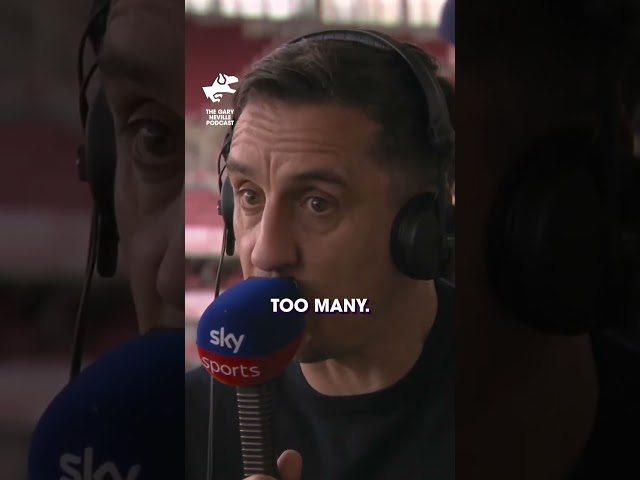 THE TITLE HAS *GONE* FOR ARSENAL - GARY NEVILLE #Shorts