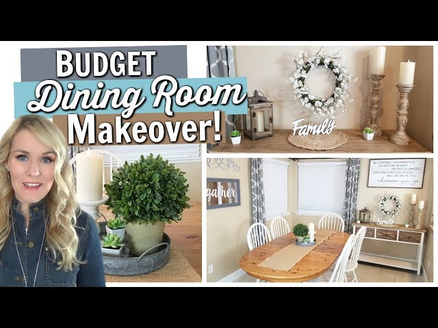 DINING ROOM MAKEOVER! || In ONLY 4 Hours and UNDER $200!