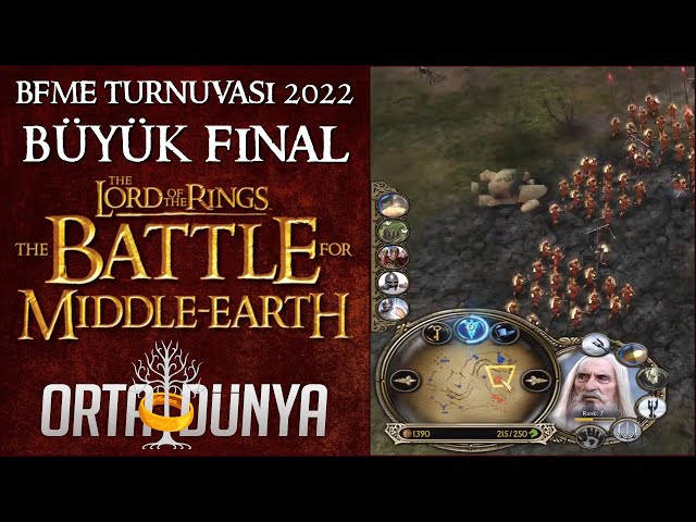 BFME Turnuvası 2022 BÜYÜK FİNAL (Darknight vs ShaNKs) The Battle for Middle Earth - Orta Dünya