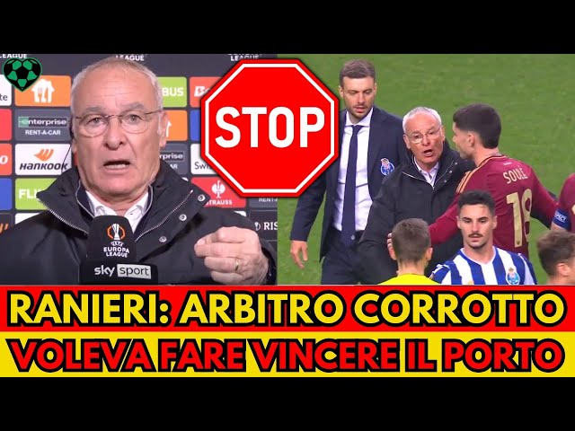 Ranieri shock contro l'arbitro: Sei un corrotto volevi far vincere il Porto!