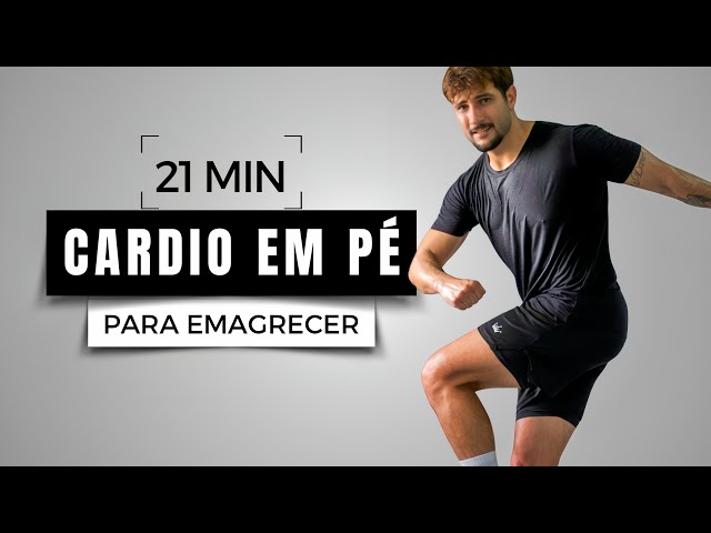 Queime Calorias em Pé: 21 min de HIIT para DIMINUIR A BARRIGA, sem exercícios de chão!