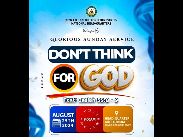 DON'T THINK FOR GOD (Isaiah 58:8-9) By Olanrewaju Ogunibi