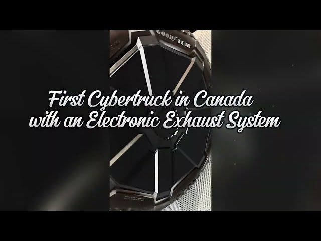 The First Cybertruck with Electronic Exhaust System in Canada #cybertruck #exhaustsound #orillia