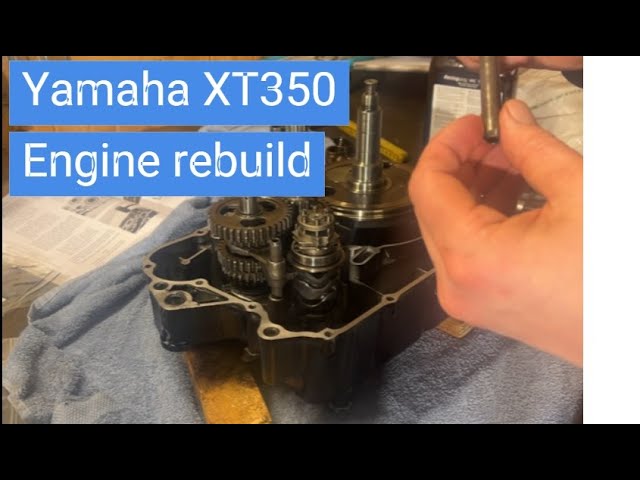 1988 Yamaha XT350 engine bottom end rebuild