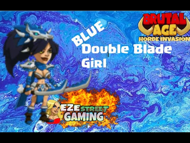 Brutal Age | Blue Double Blade Girl | 4 Star Partner Series