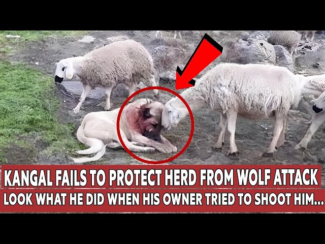 Kangal Dog Fails to Protect Sheep from Wolves, Then Watch What Happens Next!