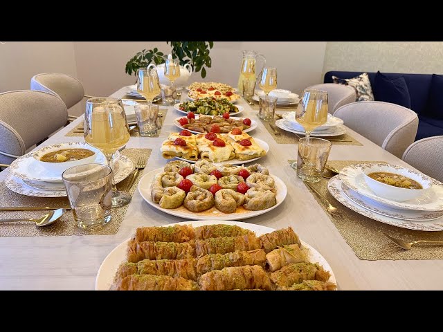 Crowded Guest Table | 8 Different Recipes for Dinner, Chicken with Bashamel Sauce with Crepes