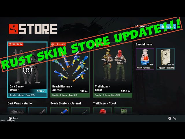 Rust Skin Store Update!!!