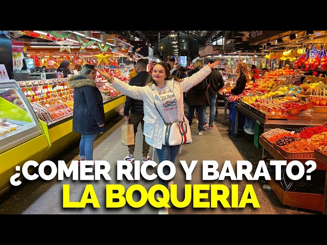 🦐 Barcelona WHERE TO EAT CHEAP | La Boqueria Food Market