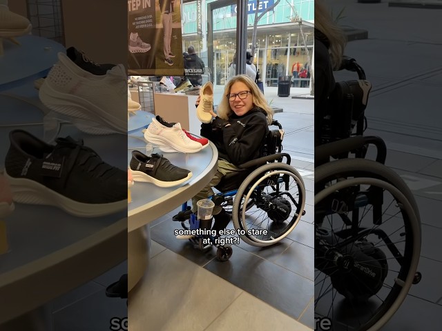 #Disabled #Prosthesis #Prosthetic #Leg #Foot #Shoe #Shoes #Shopping #Wheelchair #Boyfriend #Dating