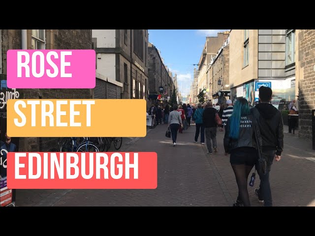 Edinburgh's Hidden Rose Street 4K - Walking Tour | Treadmill Video