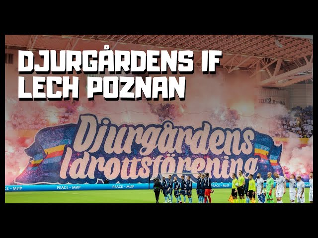 Djurgårdens IF - Lech Poznan | Tifo & stök efter matchen | 2023