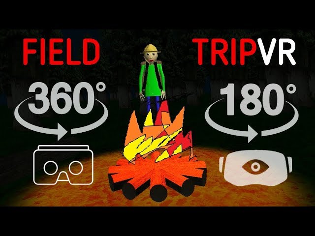 🔴 Baldi's Basics Field Trip VR 180 Degree Widescreen Gameplay 🔴