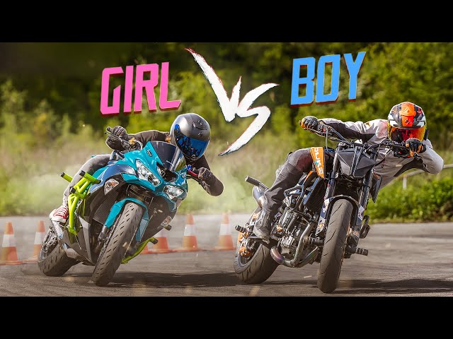 MOTO DRIFT BATTLE with WORLDS BEST WOMAN STUNT RIDER Sarah Lezito - KTM vs KAWASAKI | RokON VLOG 139