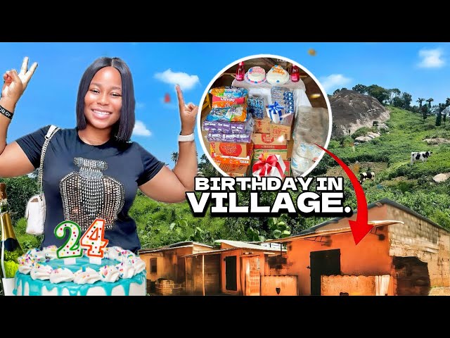 24th Birthday vlog in a village 🇳🇬.