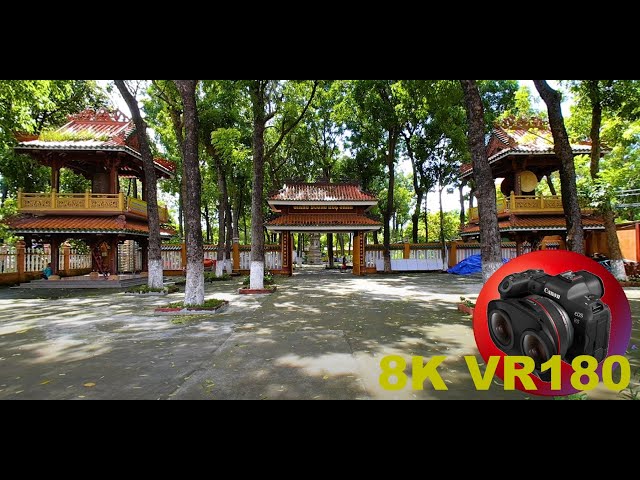 BUDDHIST TEMPLE SAIGON Thiền Đường Hải Tịnh Chùa Giác Lâm 8K 4K VR180 3D (Travel Videos ASMR Music)