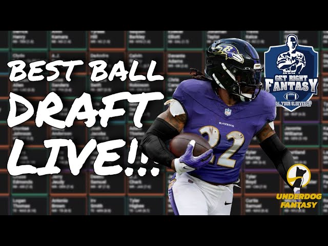 Fantasy Football Draft *LIVE* | Underdog Fantasy $5 Entry Best Ball The Puppy 3 | $100K to 1st!!!