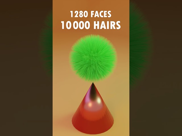 Satisfying 3D Hair Softbody Simulation 😄🔥🔥  #animation #3danimation #blender3d #3d #simulation