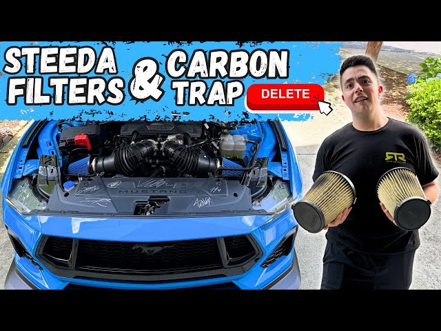 Removing Carbon Traps And Installing Steeda Air Filters On My 2024 Mustang GT! Is It Worth It?