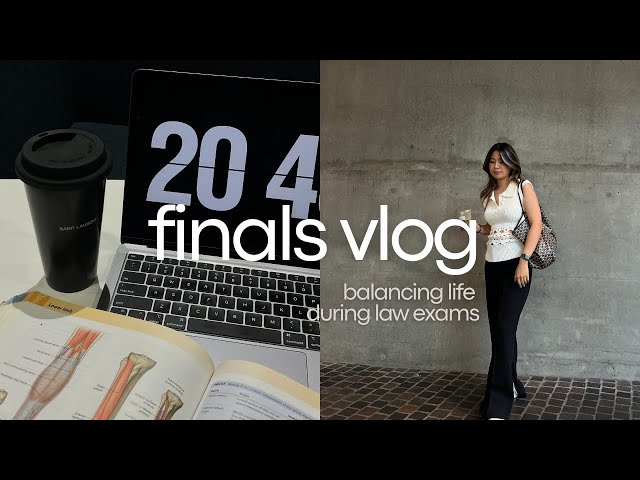 Law Student Finals Vlog 📚 balancing life and studying, study motivation, uni vlog, usyd science law